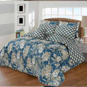 7 Pcs Quilted Comforter Set 312