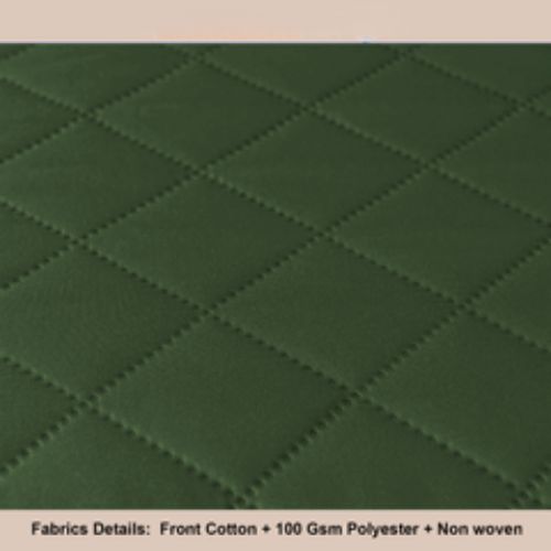 Cotton Quilted Sofa Runner - Sofa Coat (Green)