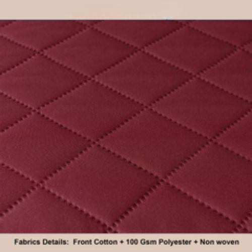 Cotton Quilted Sofa Runner - Sofa Coat (Maroon)